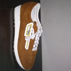 Men's Prada suede tan shoes
